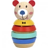 TOOKY TOY Drewniana Układanka Piramidka Kształty Miś 11 el.