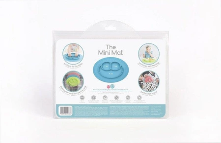 EZPZ Silikonowy talerzyk z podkładką mały 2w1 Mini Mat różowy