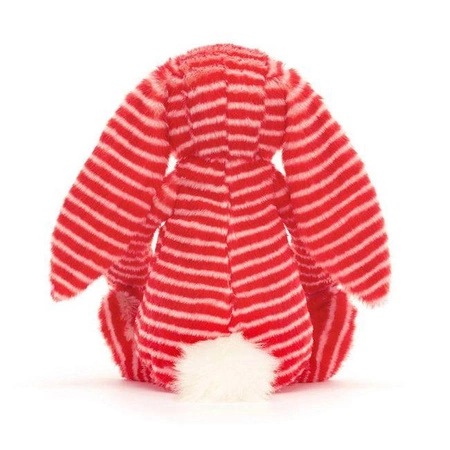 JellyCat - Króliczek Evey Czerwono - Kremowy 31 cm