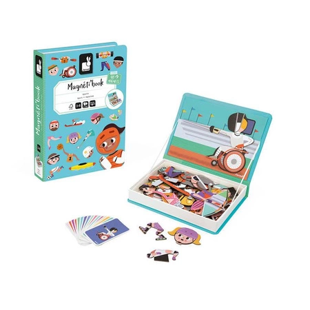 Magnetyczna układanka Sport Magnetibook, Janod