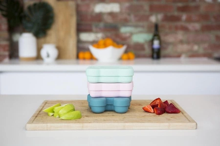 Zamykany silikonowy pojemnik Króliczek We Might Be Tiny - Lilac