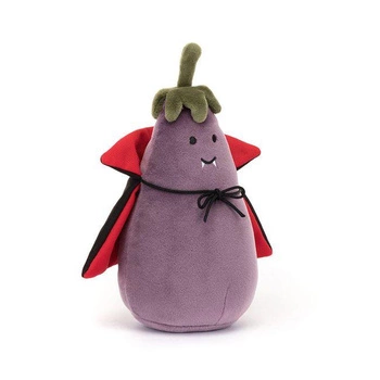 JellyCat - Zabawny Bakłażan Wampir 16 cm