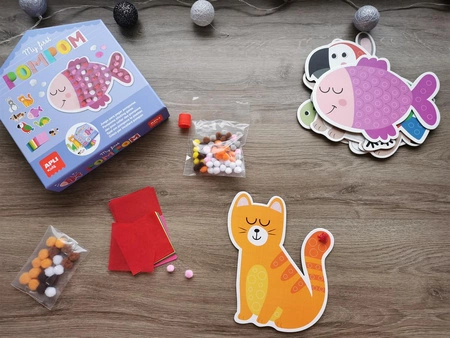 Mój pierwszy zestaw artystyczny Apli Kids - Pompony