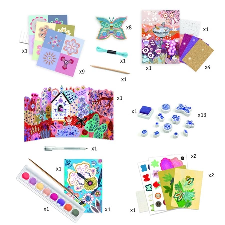 Zestaw artystyczny "OGRÓD" 6w1 DJ09330