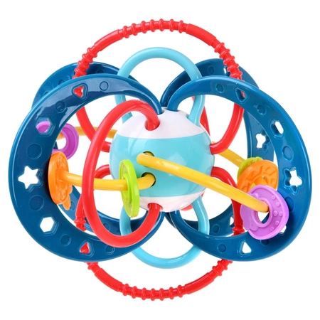 WOOPIE Zabawka Sensoryczna 2w1 Gryzak Grzechotka