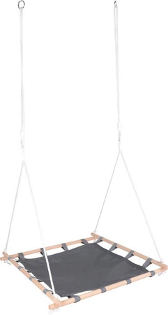 Huśtawka Bocianie gniazdko w drewnianej ramie 11907- Small Foot, zabawy w plenerze