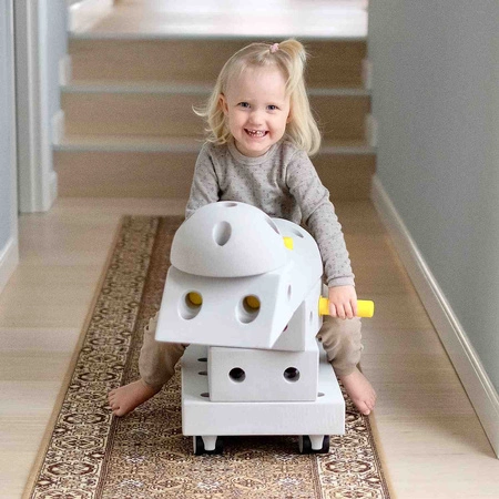 MODU Dreamer kit 12in1 – Kreatywne klocki rozwijające motorykę dużą, żółty