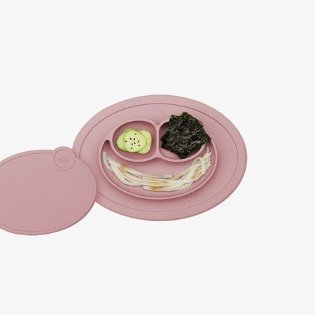 EZPZ Silikonowa pokrywka do małego talerzyka Mini Mat pastelowy róż