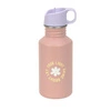 Lassig Bidon ze stali nierdzewnej z ustnikiem i uchwytem 500 ml Pattern Party Rose/lilac