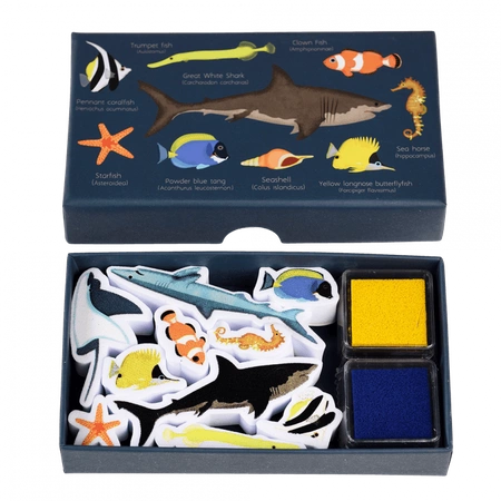 Stempelki dla dzieci, 10 szt., Ocean, 3+, Rex London