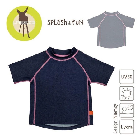 Lassig, Koszulka T-shirt do pływania Navy, UV 50+