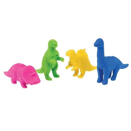 Gumki do mazania 4 szt., Dinozaury, Rex London