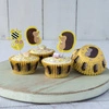 Zestaw: foremki do muffinek - ozdobne wykałaczki Miodowy Jeżyk, Rex London