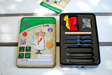 Zestaw do robienia eksperymentów The Purple Cow - Laboratorium kolorów