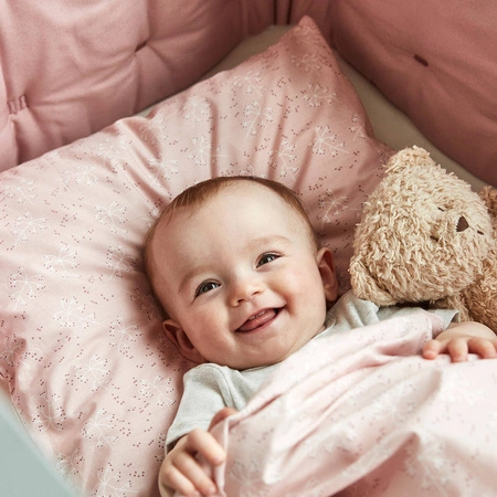 LEANDER - pościel niemowlęca Meadow, 70x100 cm, róż