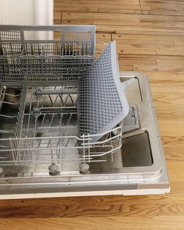 EZPZ Silikonowa suszarka do naczyń szara