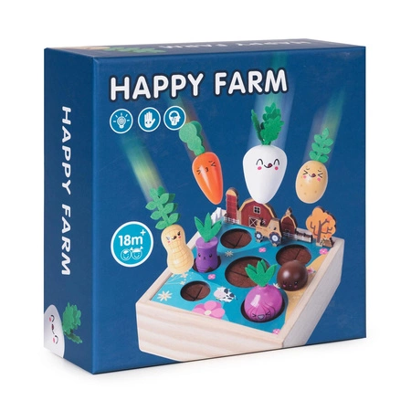 Skrzynia z warzywami drewniany warzywniak ogródek farma