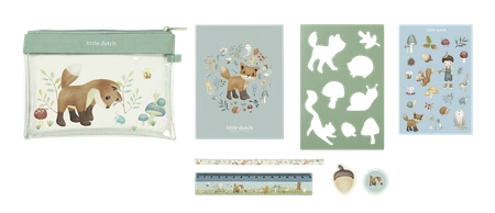 Little Dutch Zestaw artykułów papierniczych Forest Friends