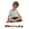Drewniane samochody retro, 3 sztuki, Tender Leaf Toys