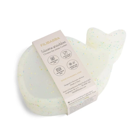 Filibabba Pudełko na przekąski Wieloryb Confetti