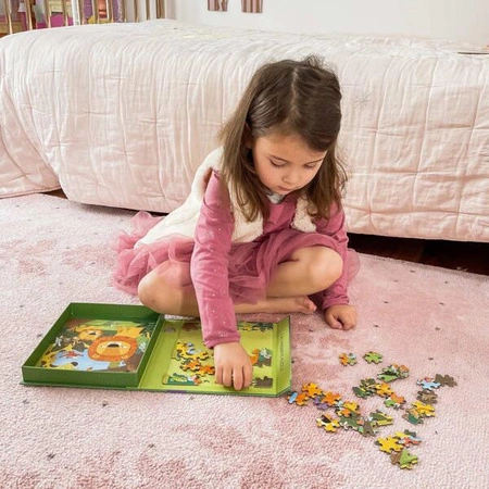 mierEdu Puzzle magnetyczne 2 w 1 - Dżungla ME183