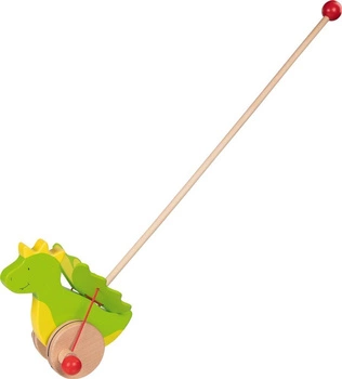 Zabawka do pchania, smok kłapiący skrzydłami, goki