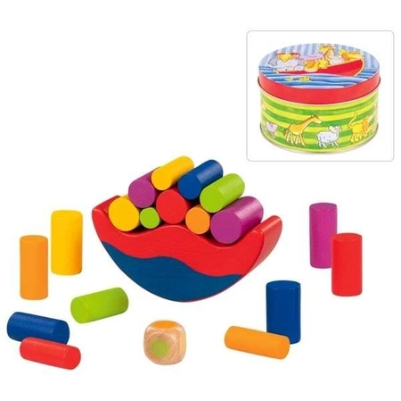 3 Mini gry zręcznościowe w blaszanych pudełkach 56709-Goki, gry dla dzieci