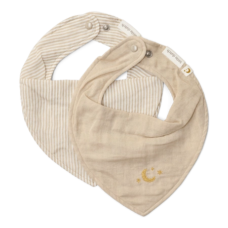 Little Dutch Apaszko-bandanka muślinowa - zestaw 2 szt. Blueberry Leaves & Sage