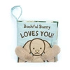 „Bashful Bunny Loves You” Książeczka Sensoryczna dla Dzieci