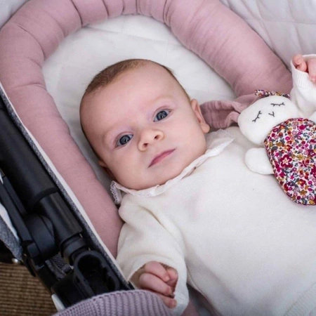 Poduszka wąż 120 cm, pudrowy róż, Kikadu