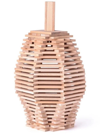 Klocki drewniane naturalne 200 szt.