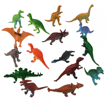 Figurki dinozaurów, zestaw 16 szt., Dinozaury, 3+, Rex London