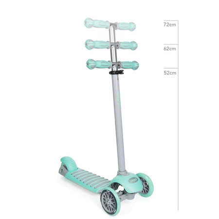 BOPPI, Sportowa hulajnoga 3-kołowa - 3/8 lat Zielona