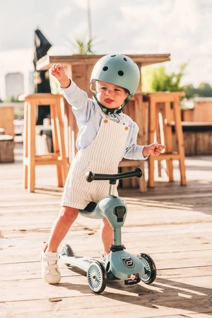 SCOOTANDRIDE Highwaykick 1 2w1 Jeździk i hulajnoga 1-5 lat Steel