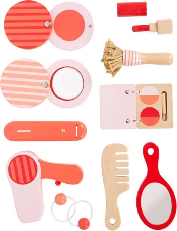 Kuferek małej damy z kosmetykami prostownicą suszarką 11776-Small Foot, zabawki dla dziewczynek