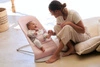 BABYBJORN - leżaczek BALANCE SOFT COTTON/JERSEY - Jasny Różowy/Szary