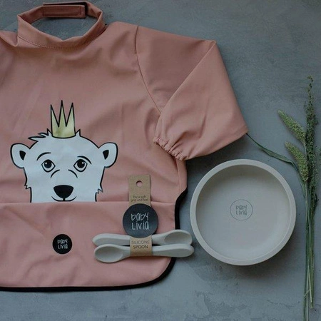 Baby Livia Śliniak z rękawkami Rust Miś 303-7