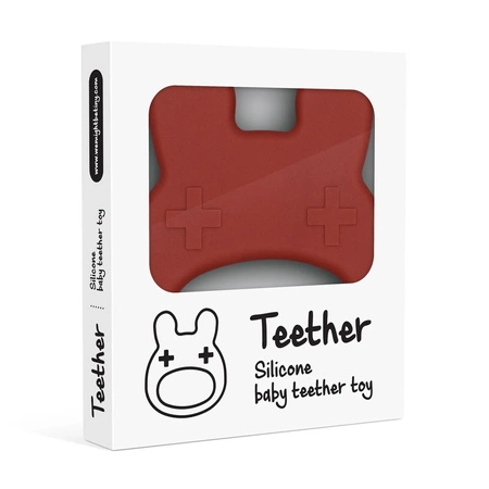 Silikonowy gryzak We Might be Tiny Króliczek - Rust