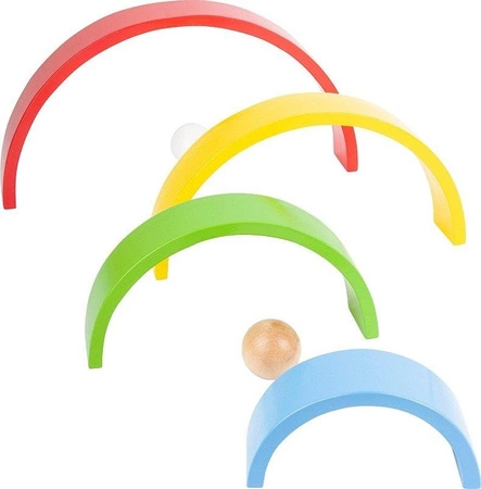 Tęcza układanka motoryczna 11412-Small Foot, zabawki drewniane