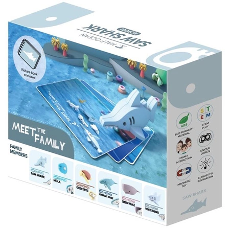 Halftoys Magnetyczna Składana Ryba Piła z Książeczką