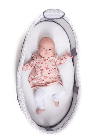 B-Łóżeczko / gondola z lampką i muzyką Grey