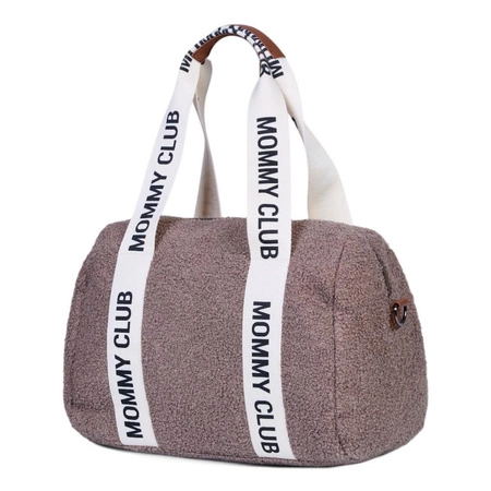 Childhome Torba do wózka Mommy Club Signature Teddy Soft brown
