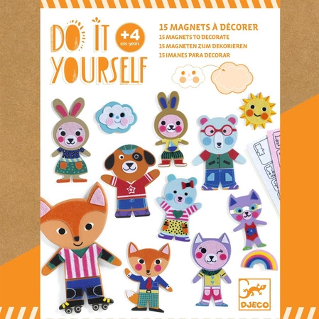 Zrób to sam - filcowe magnesy ZWIERZĄTKA DJ07919