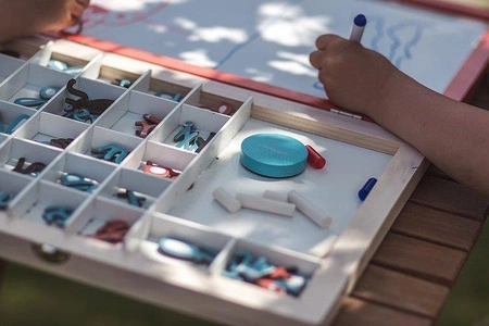 Tablica z magnesami w walizce 4 w 1, Janod