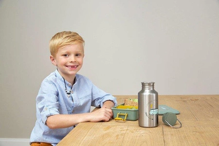 Lassig Butelka - bidon ze stali nierdzewnej z dodatkową zakrętką z ustnikiem 500 ml Adventure Bus