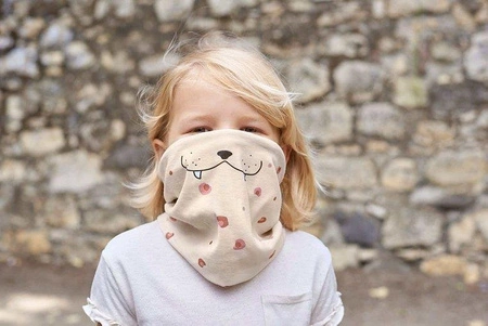 Lassig Wielofunkcyjna chusta komin Flexi Loop Leopard rose