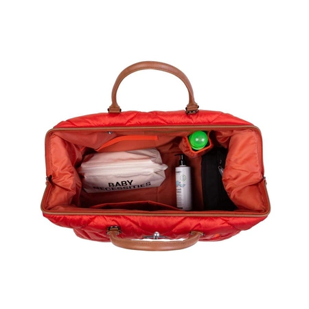 Childhome Torba Mommy Bag Pikowana Czerwona