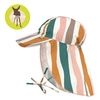 Lassig Czapka przeciwsłoneczna z daszkiem i osłoną karku UV80 Splash & Fun Fale pink/nature, rozm. 46/49