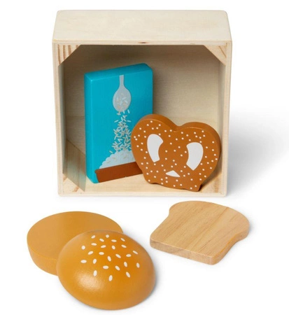 Drewniane jedzenie do zabawy Pieczywo i ziarna Melissa & Doug 95210 zabawa w sklep i gotowanie