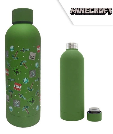 Butelka Minecraft zielona - 500 ml